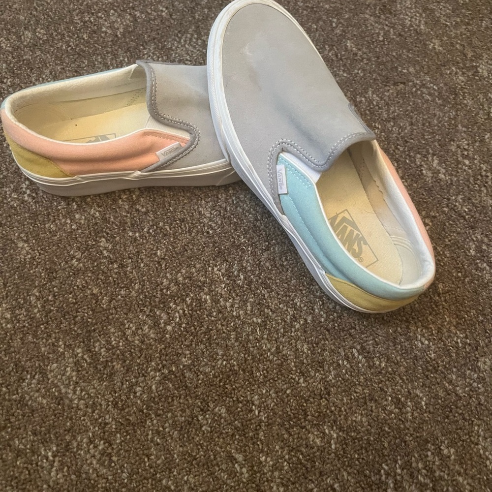 Pastel Color Block Vans - image 5